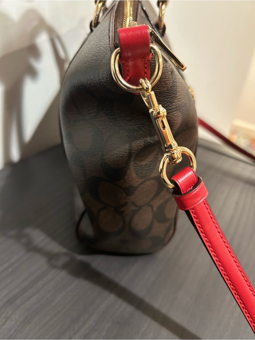 Coach Prairie Satchel in Signature Canvas (Style#F79998) EUC - Picture 7 of 11